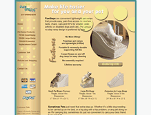 Tablet Screenshot of pawsteps.com